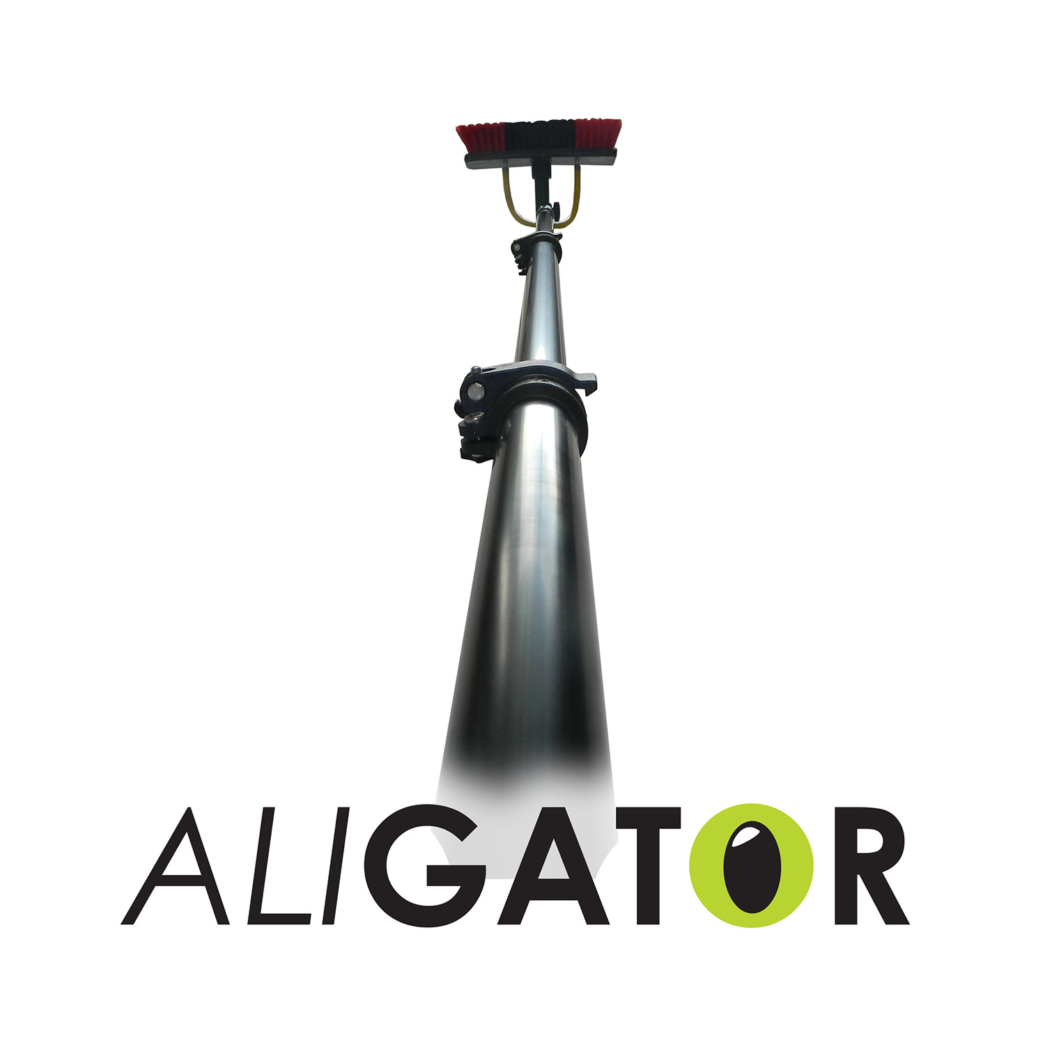 water fed pole, window cleaning pole, window cleaning brush, alligator pole, alloy pole
