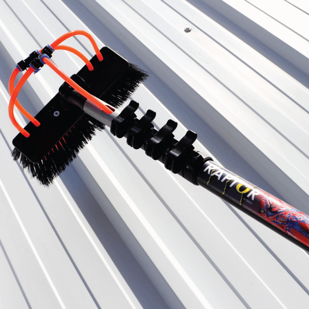 Raptor Hybrid - Solar Panel Cleaning Pole - Window Cleaning Pole - Water Fed Pole - Water Fed Poles