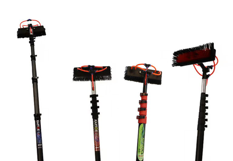 Solar Panel Cleaning Poles - AliGator 2.0, Raptor Hybrid, Raptor Carbon - Solar Panel Cleaning Pole - Window Cleaning Pole - Water Fed Pole - Water Fed Poles